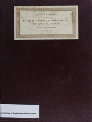 cover image of Proceedings of the Fourth National Conference on City Planning